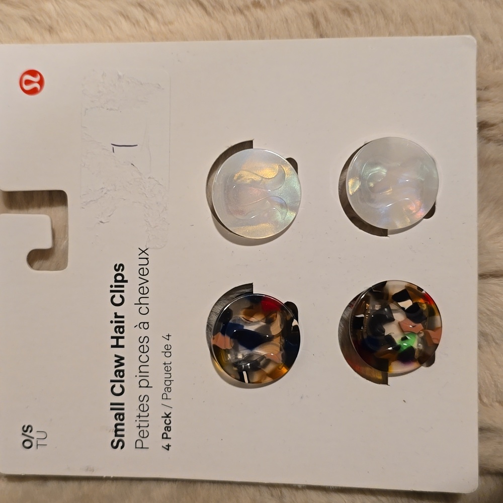 Lululemon small claw hair clips 4 pack
